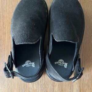 Dr. Martens Black Platform Slip-On Shoes